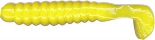 Picture of CHARLIE BREWER SLIDER CRAPPIE GRUB 1.5" WH/BL TL 15BG CSG46