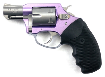 Picture of Charter Arms Pathfinder Lavender Lady Small Frame 22 WMR 8rd 2" Stainless Steel Barrel, Lavender Aluminum Frame, Stainless Cylinder, Black Finger Grooved Rubber Grip, Exposed Hammer 52340