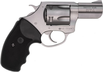 Picture of Charter Arms Pitbull Large 40 S&W 5 Shot 2.30" Matte Stainless Steel Barrel, Cylinder & Frame w/Black Finger Grooved Rubber Grip 74020