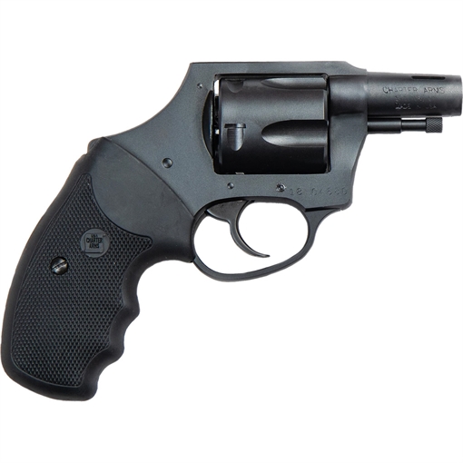 Picture of Charter Arms Boomer Large 44 Special, 5 Shot 2" Black Nitride Ported/Tapered Steel Barrel, Black Nitride Cylinder & Frame w/Black Finger Grooved Rubber Grip 64429