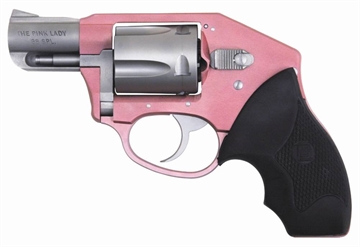 Picture of Charter Arms Undercover Lite Chic Lady Small 38 Special 5 Shot 2" High Polished Stainless Steel Barrel & Cylinder, Pink Aluminum Frame w/Black Finger Grooved Rubber Grip, Concealed Hammer 53851
