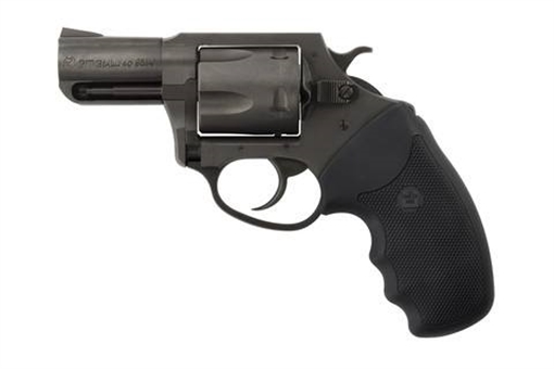 Picture of Charter Arms Pitbull Large 40 S&W, 5 Shot 2.30" Black Nitride Steel Barrel, Cylinder & Frame w/Black Finger Grooved Rubber Grip 64020