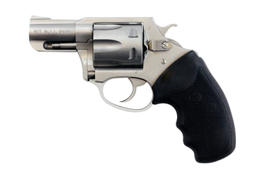 Picture of Charter Arms Pitbull Large 9mm Luger, 5 Shot 2.20" Matte Stainless Steel Barrel, Cylinder & Frame w/Black Finger Grooved Rubber Grip 79920