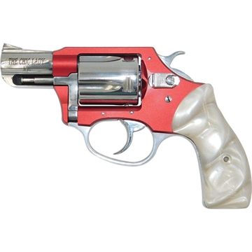 Picture of Charter Arms Chic Lady, Double Action/Single Action, Small Frame Revolver, 38 Special, 2" Barrel, Anodized Finish, Red, White Pearlite Grips, Fixed Sights, 5 Rounds 6789587 53826