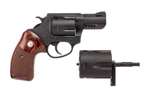 Picture of Charter Arms Mag Pug/Pit Bull, Revolver, 357 Magnum/9MM, 2.2" Ported Barrel, Stainless Steel Frame, Matte Finish, Black, Walnut Grips, Fixed Sights, 5 Rounds 13920