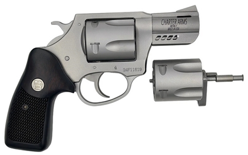 Picture of Charter Arms Mag Pug/Pit Bull, Revolver, 357 Magnum/9MM, 2.2" Ported Barrel, Stainless Steel Frame, Silver, Walnut Grips, Fixed Sights, 5 Rounds 73920