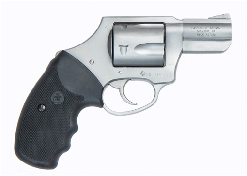 Picture of Charter Arms Mag Pug 357 Mag, 5 Shot 2.20" Matte Stainless Steel Barrel, Cylinder & Frame w/Black Finger Grooved Rubber Grip 73521