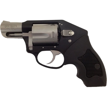 Picture of Charter Arms Off Duty Compact 38 Special, 5 Shot 2" Matte Stainless Steel Barrel & Cylinder, Black Aluminum Frame w/Black Finger Grooved Rubber Grip 53911