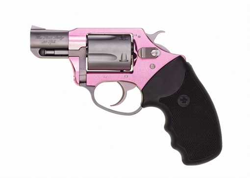 Picture of Charter Arms Undercover Lite Pink Lady Small 38 Special, 5 Shot 2" Stainless Steel Barrel & Cylinder, Aluminum Frame w/Black Finger Grooved Rubber Grip, Exposed Hammer 53830