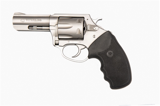 Picture of Charter Arms Pitbull Large 380 ACP 6 Shot 3" Stainless Steel Barrel & Cylinder, Anodized Aluminum Frame w/Black Finger Grooved Rubber Grip 73802