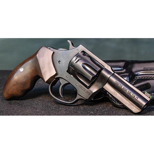 Picture of Charter Arms Professional, Revolver, 32 H&R, 3" Barrel, Steel, Nitride Finish, Black, Walnut Grips, LitePipe Fiber Optic Front Sight, 7 Rounds 63270