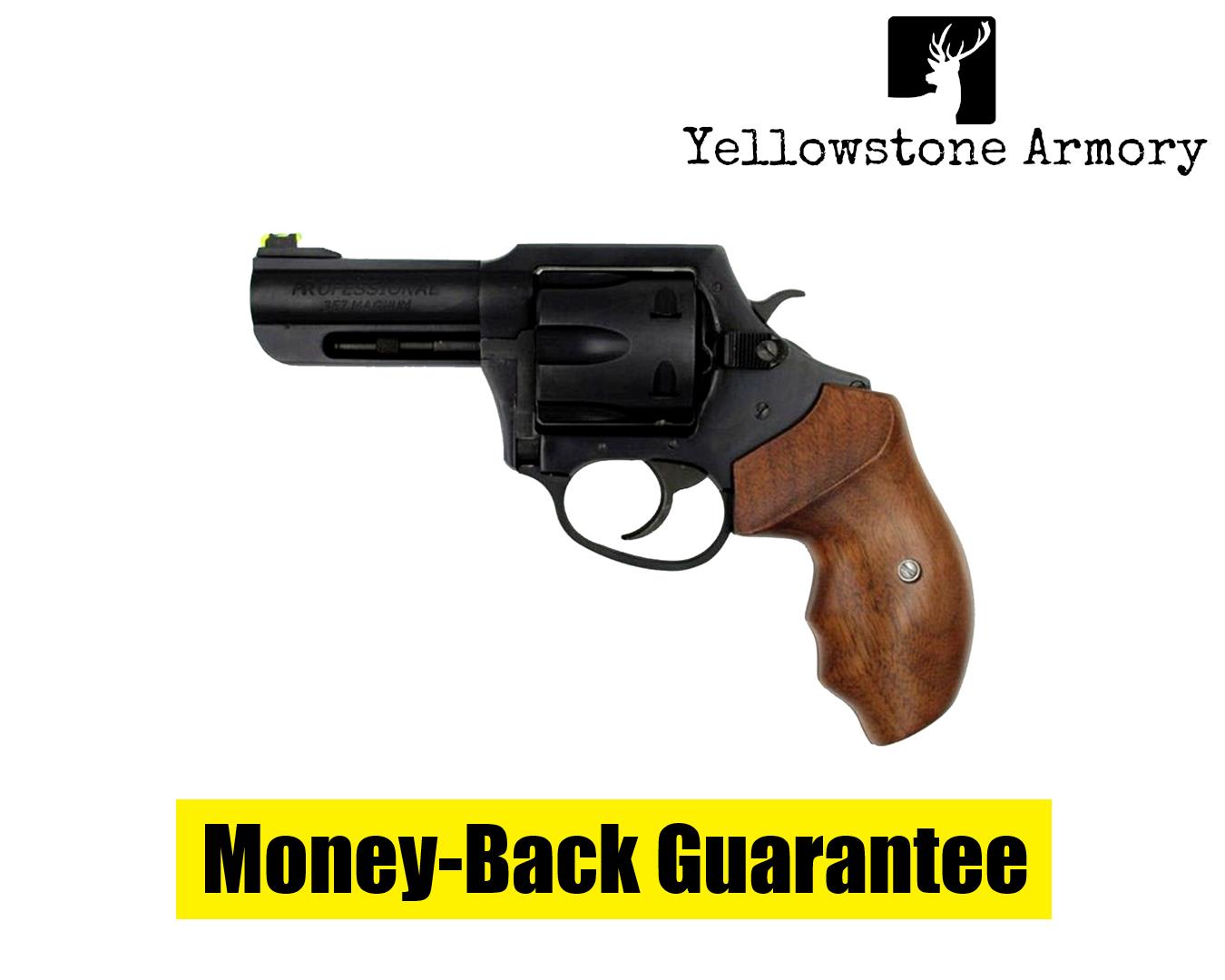 Charter Arms Professional III Revolver 357 Magazine Blacknitride Wood 63546-img-0