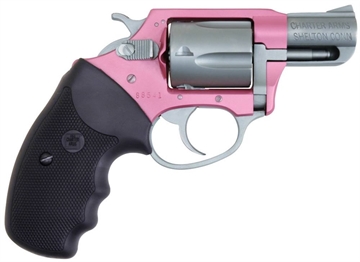 Picture of Charter Arms Undercover Southpaw 38 Special, 5 Shot 2" Matte Stainless Steel Barrel & Cylinder, Pink Aluminum Frame w/Black Finger Grooved Rubber Grip, Exposed Hammer 93830