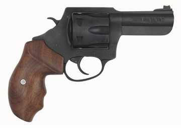 Picture of Charter Arms Professional 357 Mag 6 Shot, 3" Black Nitride Steel Barrel, Cylinder & Frame w/Walnut Finger Grooved Grip 63546