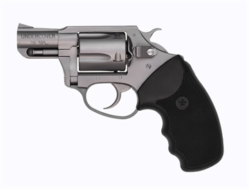Picture of Charter Arms Undercover Small 38 Special, 5 Shot 2" Matte Stainless Steel Barrel & Cylinder, Aluminum Frame w/Black Finger Grooved Rubber Grip, Exposed Hammer 73820