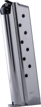 Picture of Check-Mate Full Size1911 Handgun Magazine Stainless Steel .38 Super 9/rd CM38-1911-9-S