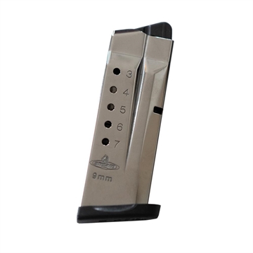 Picture of Check-Mate S&W SHIELD Compatible Handgun Magazine Stainless Steel 9mm Luger 7/rd CM9-SHD-7