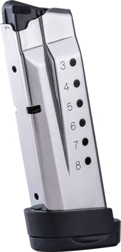 Picture of Check-Mate S&W SHIELD Compatible Handgun Magazine Stainless Steel 9mm Luger 8/rd CM9-SHD-8