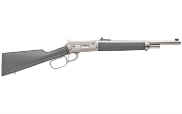 Picture of Chiappa Firearms 1886 Kodiak, Lever Action Rifle, 45-70 Government, 18.5" Barrel, Skinner Peep Sight w/ Fixed Fiber Optic Front Sight, Matte Chrome, Rubber Coated Walnut Stock, 4 Rounds 920.355 920355