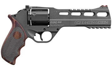 Picture of Chiappa Firearms Charging Rhino, Gen II, Revolver, Double Action Only, 9MM, 6" Barrel, Aluminum, Black Slate Cerakote Finish, Laminate Grips, Fiber Optic Front Sight, Adjustable Rear Sight, 6 Rounds 340.314 340314