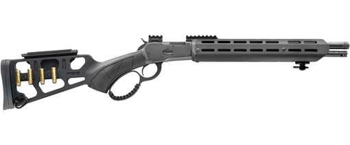 Picture of Chiappa Firearms Wildlands Takedown 92 44 Mag 9+1 16.50" Blued Steel Threaded Barrel, Blued Picatinny Rail Steel Receiver, M-LOK Handguard, Skeletonized Black Synthetic Stock w/Adjustable Comb 920434