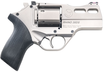 Picture of Chiappa Firearms Rhino 30DS Small 10mm Auto 6 Shot 3" Black Anodized Picatinny Rail/Vent Rib Barrel, Black Cylinder Black Anodized Aluminum Frame w/Picatinny Rail, Walnut Grip 340.341