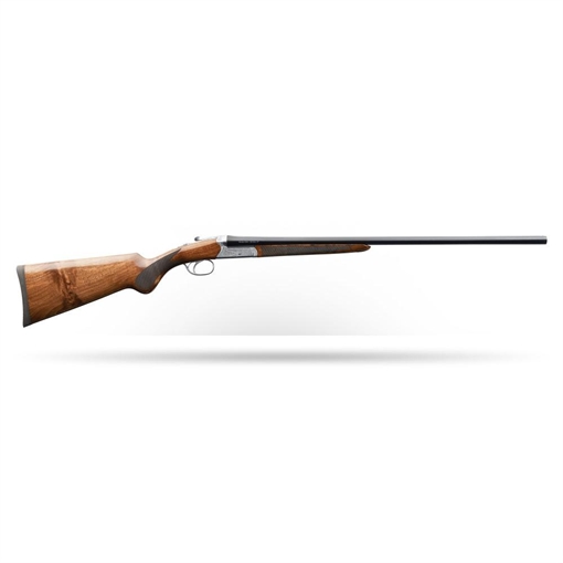 Picture of Charles Daly 500 Engraved, Side by Side Shotgun, 12 Gauge, 3" Chamber, 28" Barrel, Blued Finish, Walnut Stock With Checkered Pattern, Fiber Optic Sight, 2 Rounds, Includes 5 Choke Tubes (Beretta/Benelli)- F,IM,M,IC,C 930.339 930339