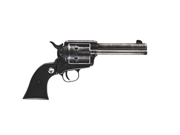 Picture of Chiappa Firearms 340089 SAA 1873 Medium Frame 22 LR 6 Shot, 4.75" Antiqued Steel Barrel, Antiqued Steel Frame, Antique Cylinder, Black Plastic Grip, Exposed Hammer 340089 340.089