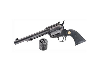 Picture of Chiappa Firearms SAA 1873 Medium Frame 22 LR/22 WMR 10 Shot, 7.50" Blued Steel Barrel, Blued Steel Frame, Blued Cylinder, Black Plastic Grip, Exposed Hammer 340170D