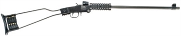 Picture of Chiappa Firearms Little Badger Single Shot, 17HMR, 16.5" Threaded Barrel, 1/2x28, Blued Finish, Black, Wire Stock, Picatinny Forend, 1 Round 500.145
