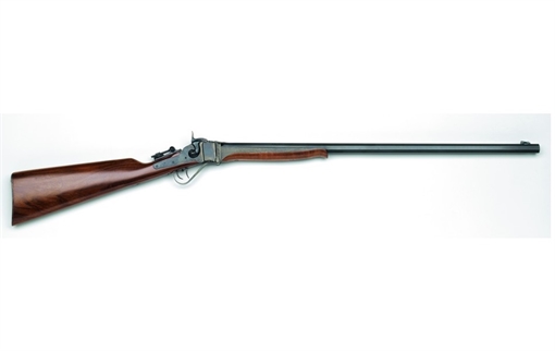 Picture of Chiappa Firearms Little Sharps Full Size 22 LR 1 Shot 24" Blued Octagon Barrel, Color Case Hardened Receiver, Oiled Walnut Straight Fixed Stock, Right Hand 920188