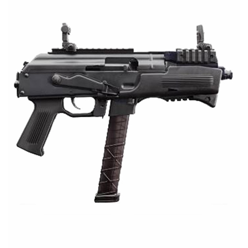 Picture of Charles Daly PAK-9 9mm Luger 10+1 6.30" Matte Black Steel Barrel, Matte Black Steel w/Picatinny Rail Receiver, Black Polymer Grips, No Brace, Sling Swivel CF440130