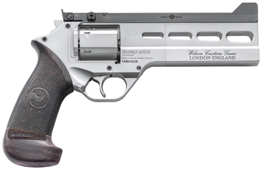 Picture of Chiappa Firearms Rhino Match Master 38 Special 6 Shot, 6" Gray PVD Steel Vent Rib Barrel & Cylinder, Gray PVD Aluminum Frame, Black Hogue Micarta Grip, Exposed Hammer 340302