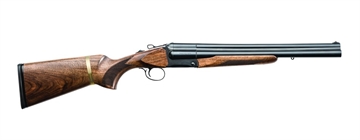 Picture of Charles Daly 930108 Triple Threat 12 Gauge 3rd 3" 18.50" Blued Triple Barrel, Black Metal Finish, Oiled Walnut Checkered Stock & Forend, Removeable Butt Stock, Includes 5 Choke Tubes 930108 930.108