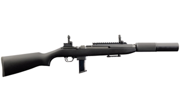 Picture of Chiappa Firearms M1-9 MBR (Modern Black Rifle), Semi-automatic, Rifle, 9MM, 19" Barrel, Matte Finish, Black, Coated Wood Stock, Front/Rear Flip Sights, 10 Rounds, 2 Magazines, Right Hand, Uses Beretta 92-style Magazines 500.259 500259