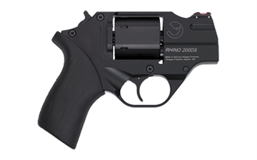 Picture of Chiappa Firearms CF340216 Rhino 200DS Small Frame 357 Mag 6 Shot, 2" Black Anodized Steel Barrel, Blued Steel Cylinder, Black Anodized Aluminum Frame, Black Rubber Grip, Concealed Hammer CF340216 CF340.216