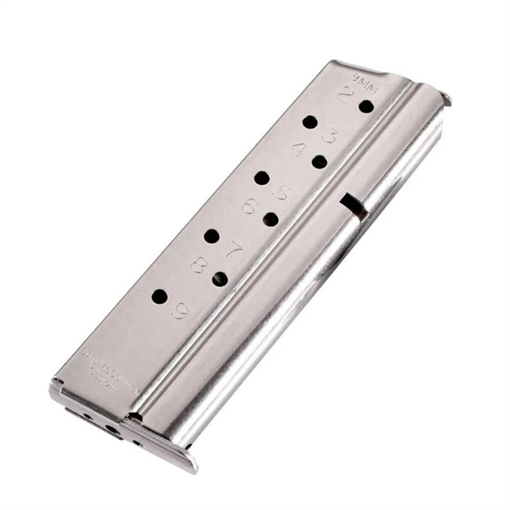 Picture of Chip McCormick Custom Match Grade Full Size 1911 Handgun Magazine Stainless Steel 9mm Luger 9/rd M-MG-9FS9