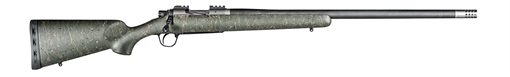 Picture of Christensen Arms Summit TI Full Size 6.5 Creedmoor 4+1, 24" Natural Titanium Steel Threaded Barrel, Natural Titanium Aluminum Receiver Green w/Black/Tan Webbing Fixed Sporter Stock CA10268H14233