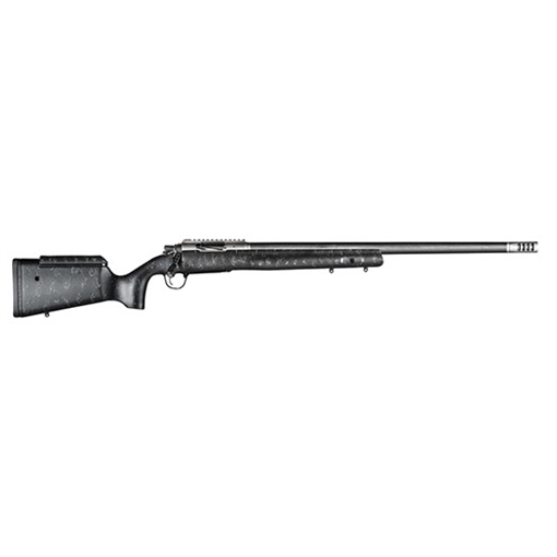 Picture of Christensen Arms ELR 338 Lapua Mag 3+1 27" Target Profile Carbon Fiber Barrel, Black Nitride Finish, Black with Gray Webbing Stock 8010700300