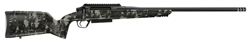 Picture of Christensen Arms Evoke Hunter, Bolt Action Rifle, 6.5 PRC, 22", RFR Muzzle Brake, Cerakote Finish, Black, Green Hybrid Hunter Stock, 0 MOA Rail, TriggerTech Trigger, 5 Rounds, 1 Magazine 801-15025-00
