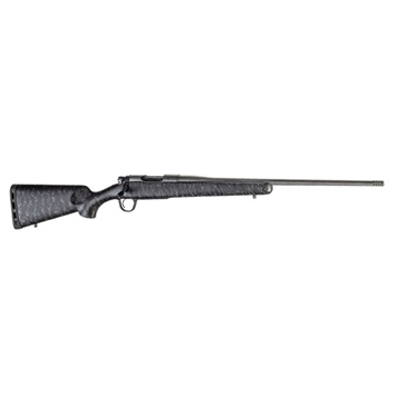 Picture of Christensen Arms Mesa, Bolt Action Rifle, 6.5 PRC, 24" Threaded Barrel, 5/8x24, Cerakote Finish, Tungsten, Carbon Fiber Composite Stock, Black with Gray Webbing, 3 Rounds 801-01021-00 8010102100