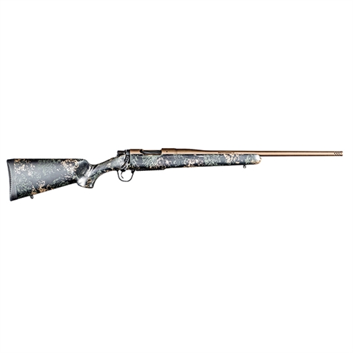 Picture of Christensen Arms Mesa FFT, Bolt Action Rifle, 7MM PRC, 22" Threaded Stainless Steel Barrel, 5/8X24 Radial Muzzle Brake, Cerakote Finish, Burnt Bronze, Carbon Fiber Sporter Stock, Green with Black and Tan Accents, 3 Rounds 801-01191-00 8010119100