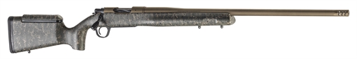 Picture of Christensen Arms Mesa Long Range 28 Nosler 3+1 26" Threaded Barrel, Burnt Bronze Cerakote, Green with Black/Tan Webbing Stock 8010201000