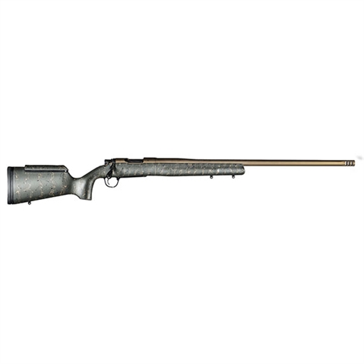 Picture of Christensen Arms Mesa Long Range 300 Win Mag 3+1 26" Threaded Barrel, Burnt Bronze Cerakote, Green with Black/Tan Webbing Stock 8010200900