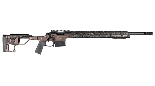 Picture of Christensen Arms Modern Precision 338 Lapua Mag 27" Threaded Carbon Fiber Barrel 5+1, Black Nitride Finish, Desert Brown Anodized Folding Stock, Polymer Grip 8010301201