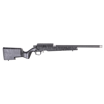 Picture of Christensen Arms Ranger 22, Bolt Action Rifle, 22 LR, 18" Threaded Carbon Fiber Barrel, 1/2x28, Anodized Finish, Black, Carbon Fiber Composite Stock, Black with Gray Webbing, 10 Rounds, 1 Magazine 801-12002-00 8011200200