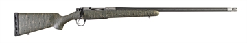 Picture of Christensen Arms Ridgeline 300 Win Mag 3+1 26" Carbon Fiber/Threaded Barrel, Natural Stainless, Green with Black/Tan Webbing Stock CA10299215413