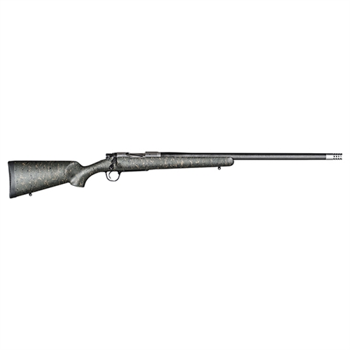 Picture of Christensen Arms Ridgeline 6.5 Creedmoor 4+1 24" Carbon Fiber/Threaded Barrel, Natural Stainless, Green with Black/Tan Webbing Stock CA10299H14213