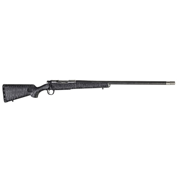 Picture of Christensen Arms Ridgeline, Bolt Action Rifle, 6.5PRC, 24" Threaded Carbon Fiber Wrapped Barrel, 5/8x24 Stainless Radial Muzzle Brake, Stainless Steel Receiver, Carbon Fiber Composite Stock, Black with Gray Webbing, 3 Rounds 801-06005-00 8010600500