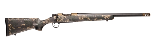 Picture of Christensen Arms Ridgeline FFT Rifle 22 Creedmoor 4rd Capacity 20" Threaded Carbon Fiber Barrel Burnt Bronze w/Green & Tan Accented Stock 801-060080-00
